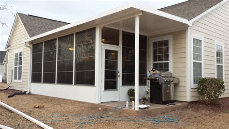 metal lean to screen house|screenhouse porch enclosures.